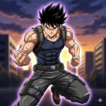 かっこいい体（ドラゴンボール風）